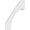 Ekena Millwork 4-in. W x 8-in. D x 12-in. H Westlake Architectural Grade PVC Knee Brace BRCP04X08X12WTL - alternate 3